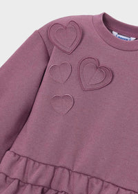 Mayoral Heart Fleece Dress 4911