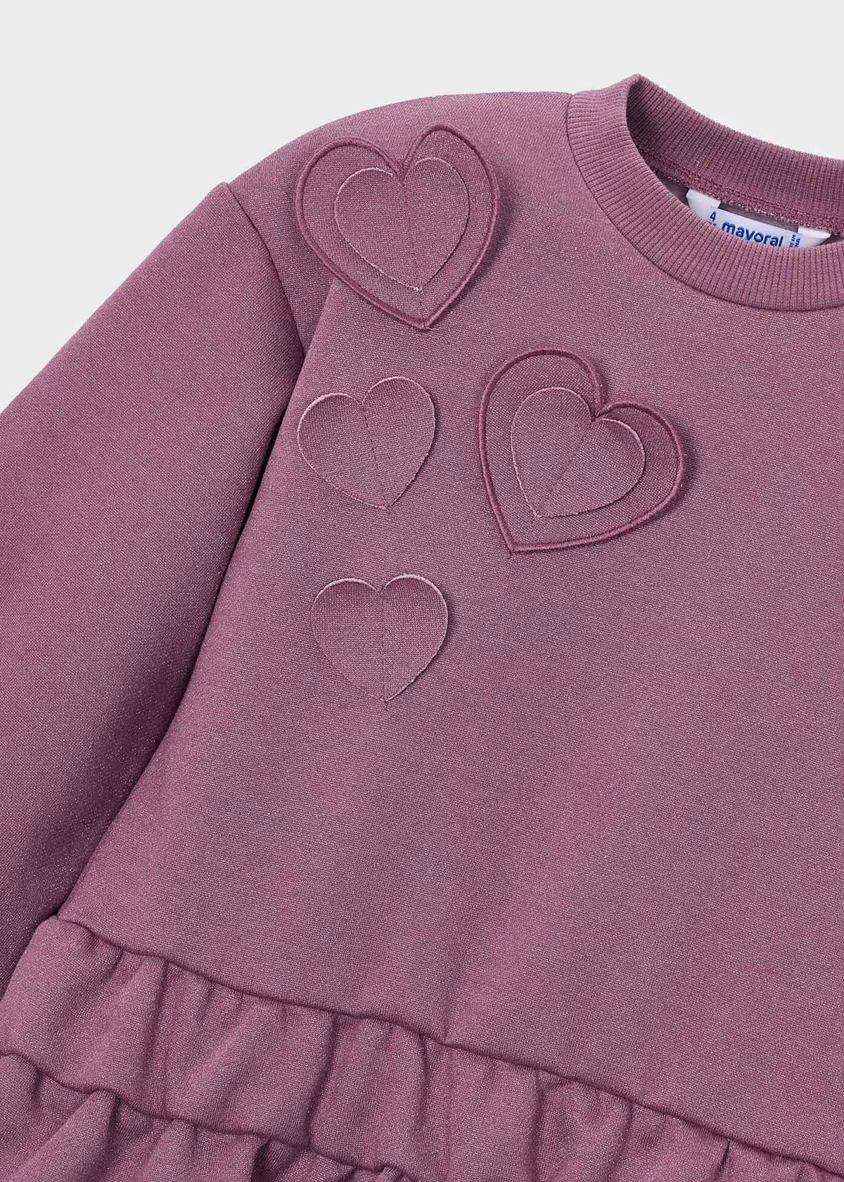 Mayoral Heart Fleece Dress 4911