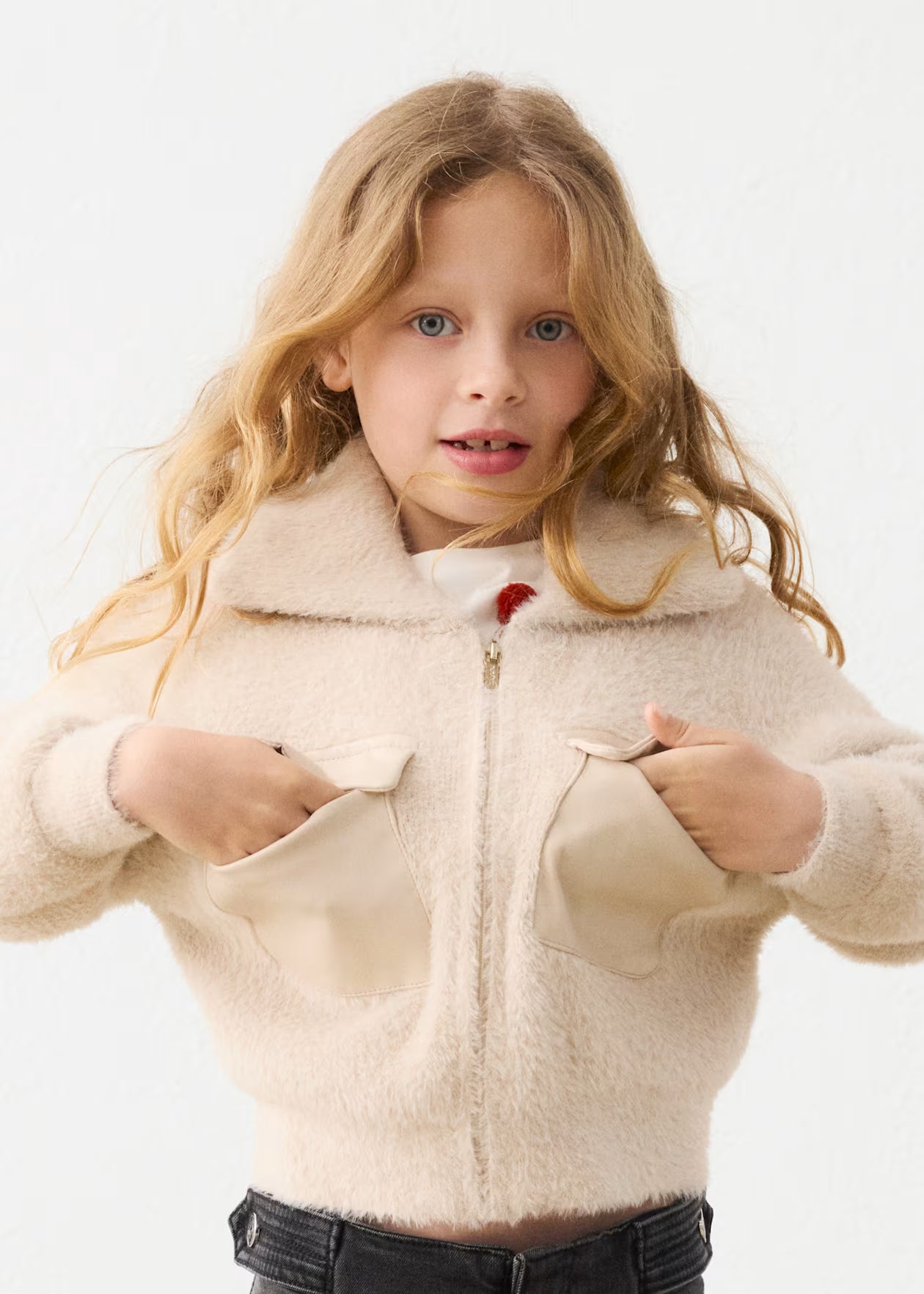 Mayoral Furry Knit Sweater 4330