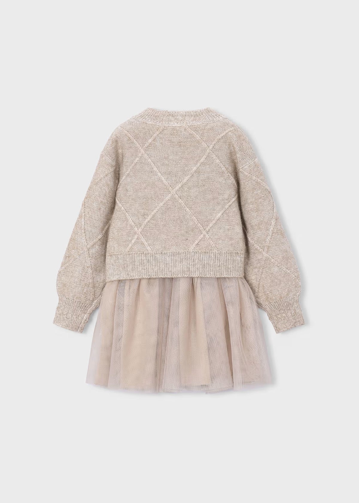 Mayoral Knit Dress with Bows and Sweater 4927