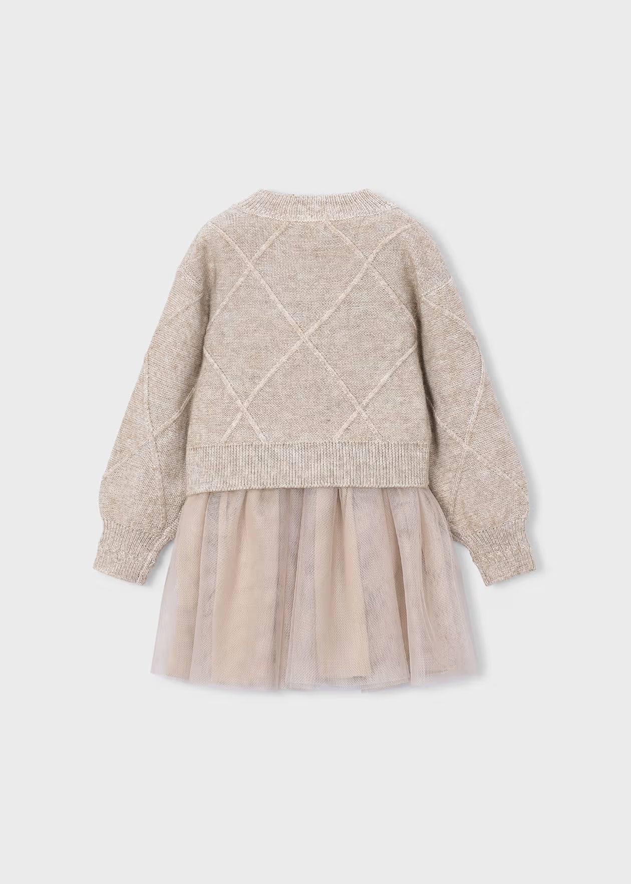 Mayoral Knit Dress with Bows and Sweater 4927