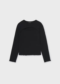 Mayoral Ribbed Shirt with Opening Detail 7059