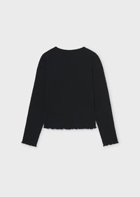 Mayoral Ribbed Shirt with Opening Detail 7059