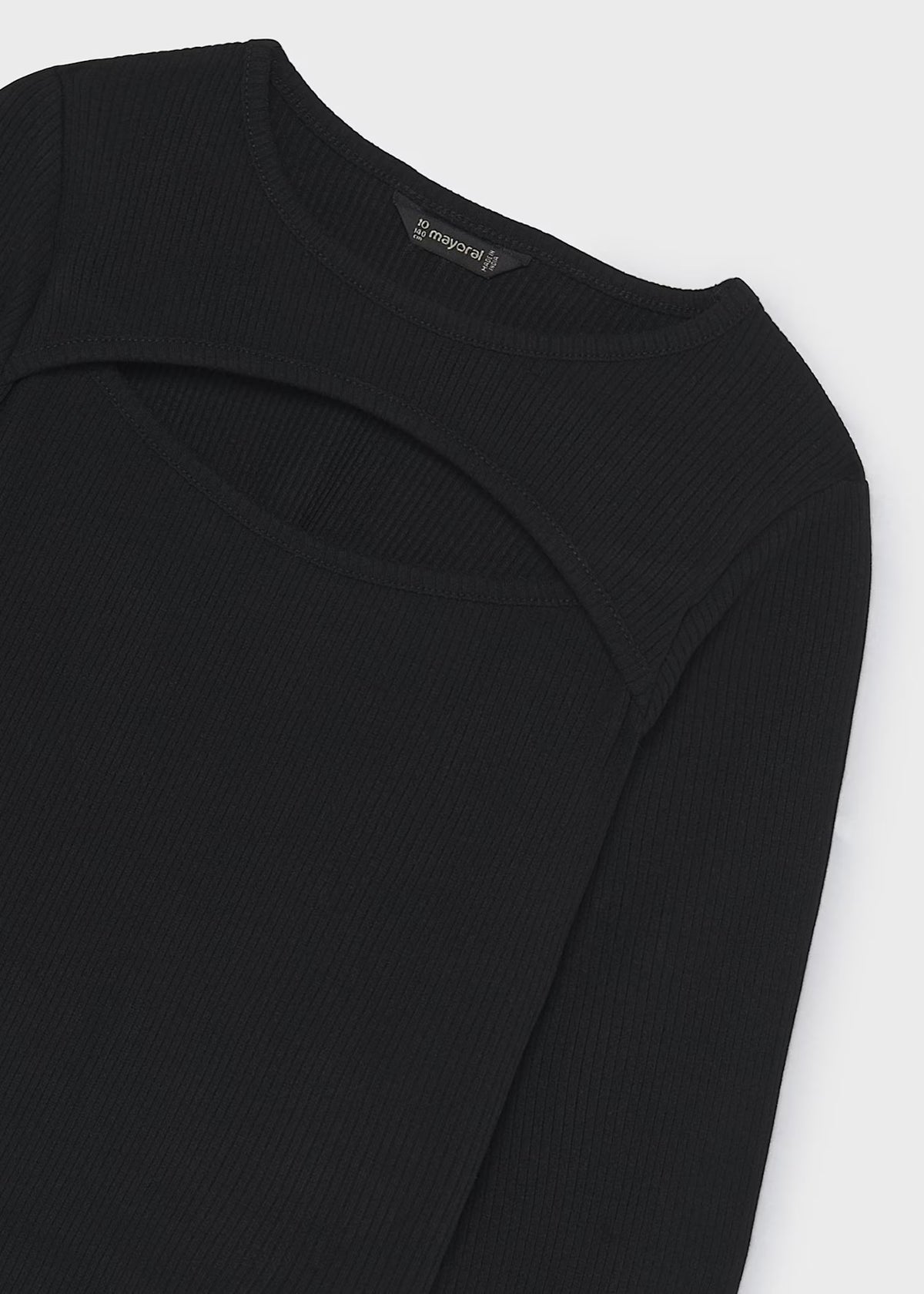Mayoral Ribbed Shirt with Opening Detail 7059
