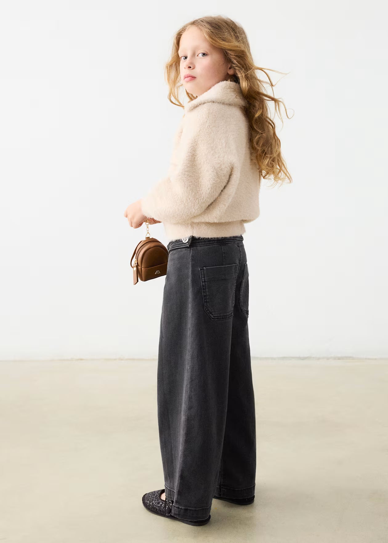 Mayoral Wide Leg Denim Pants 4523