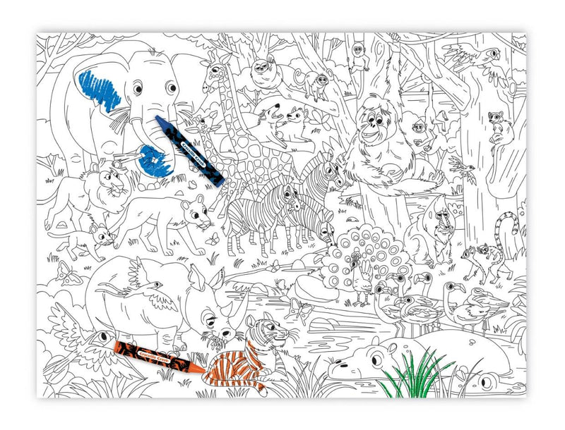 Crocodile Creek Jungle Jamboree Coloring Poster