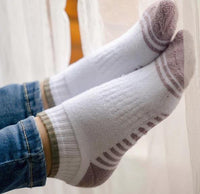Little Lemon 3pk Powder Cushion Quarter Crew Socks