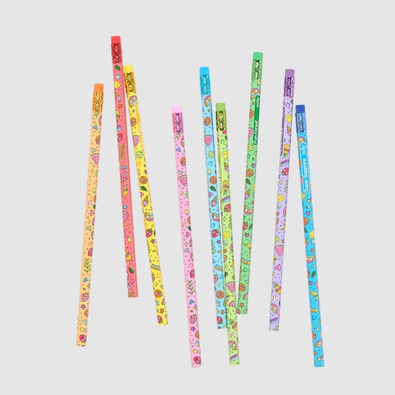 Ooly Color Doodlers Fruity Scented Erasable Color Pencils - Set of 12