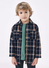 Mayoral Plaid Button Down Overshirt 4107