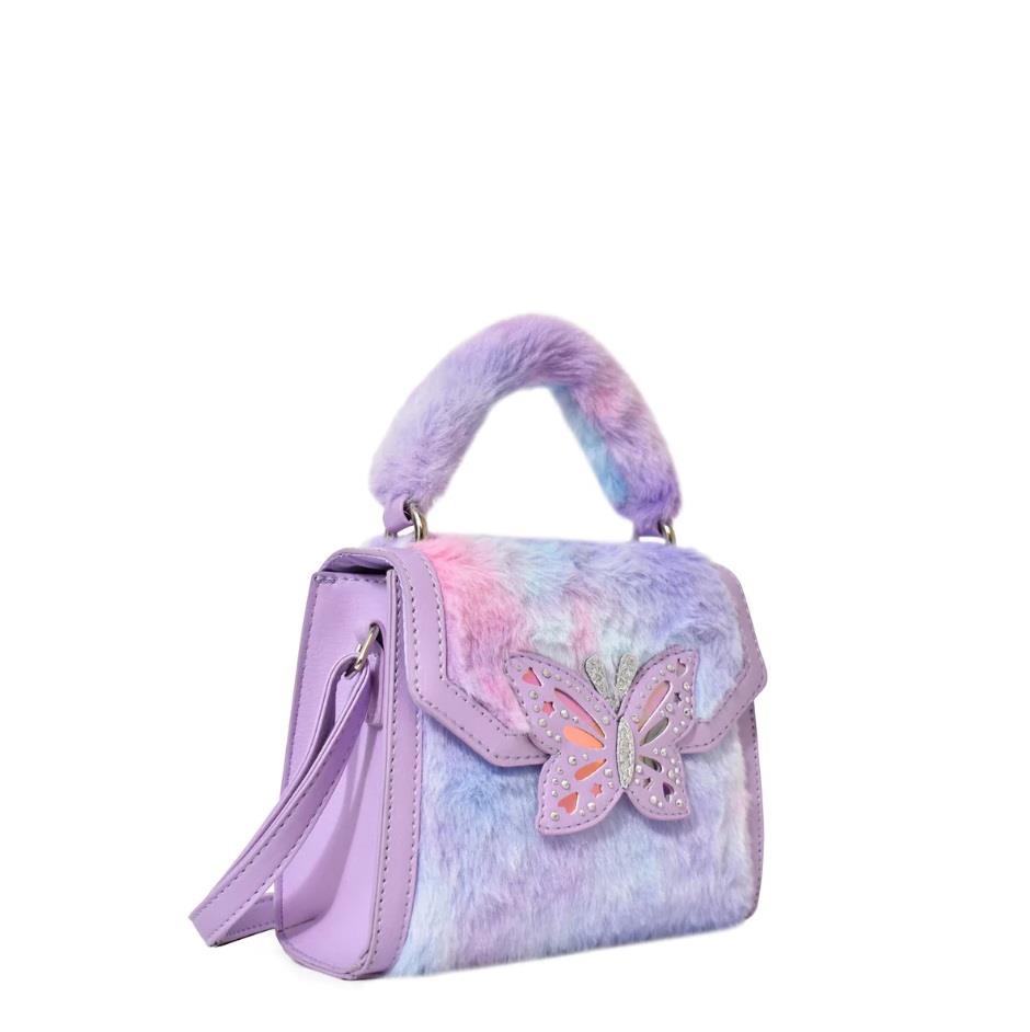 OMG Butterfly Plush Mini Top-Handle Bag