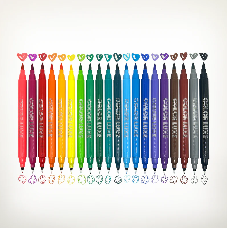 Ooly Color Luxe Double-Ended Markers - Set of 20