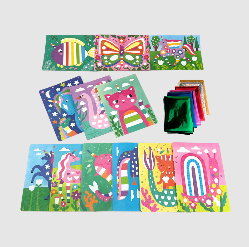 Ooly Foil-tastic Foil Art & Coloring Set - Whimsical World