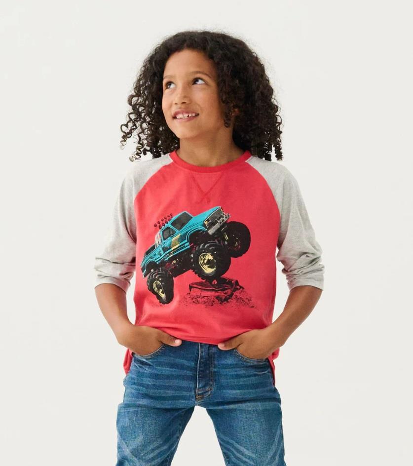 Hatley Monster Trucks Long Sleeve Top