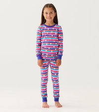 Hatley Stripes & Hearts 'Glow In The Dark' PJ Set