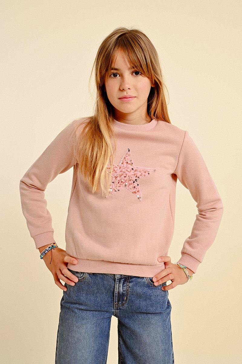 Mini Molly Sweatshirt with Sequin Star