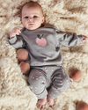 Deux Par Deux Apple Print Top & Pant Set