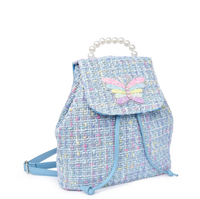 OMG Butterfly Tweed Drawstring Mini Backpack