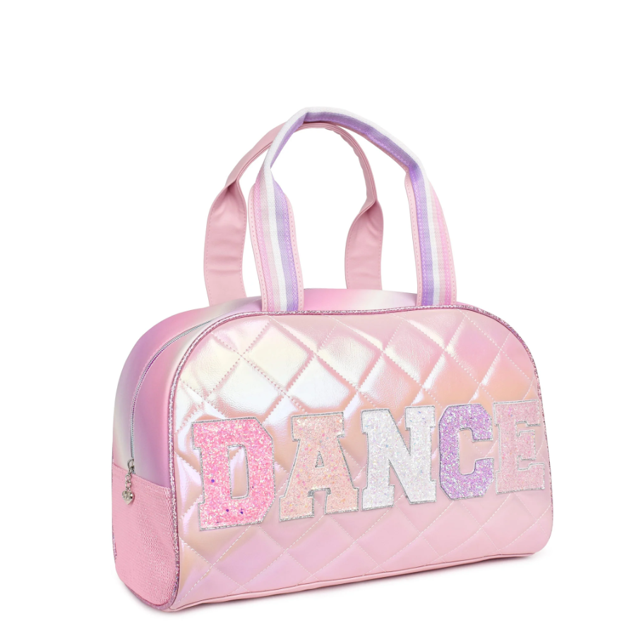 OMG 'Dance' Metallic Quilted Medium Duffle Bag