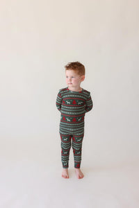 Posh Peanut Holiday Fair Isle PJ Set