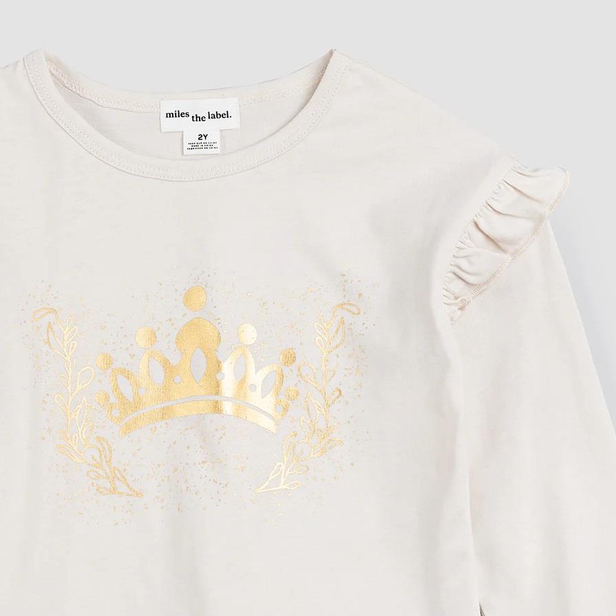 Miles The Label Golden Crown Long Sleeve Top