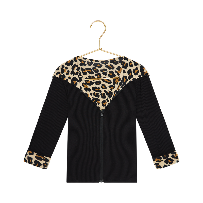 Posh Peanut Lana Leopard Reversible Jacket