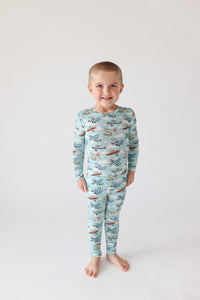 Posh Peanut Posh Planes PJ Set