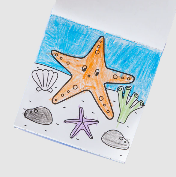 Ooly Sea Life Carry Along! Coloring Book and Crayon Set