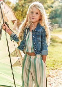 Mayoral Striped Top & Pant Set 3560