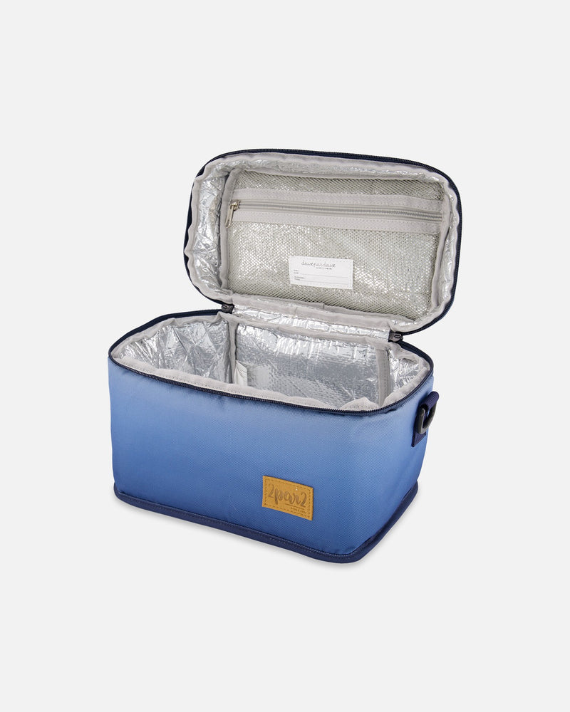 Deux Par Deux Blue Gradient Lunch Box