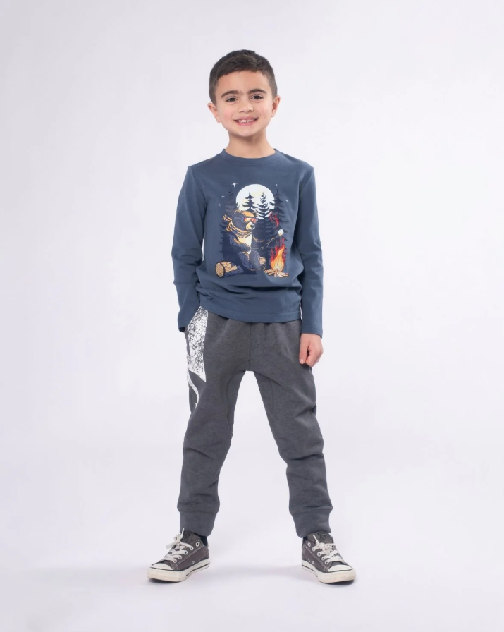 Appaman Teddy Smores Graphic Long Sleeve Tee