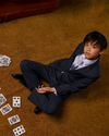 Appaman Silver Blue Squares Tie