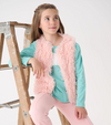 Hatley Feather Faux Fur Vest
