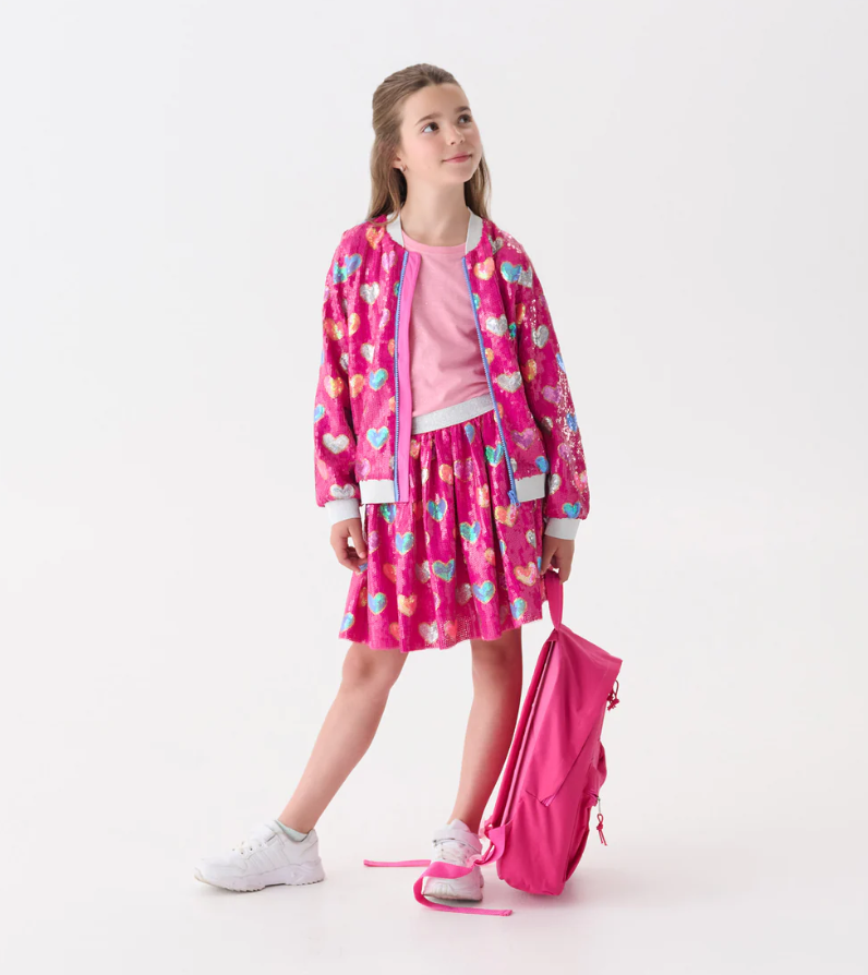 Hatley Hearts Sequin Skirt