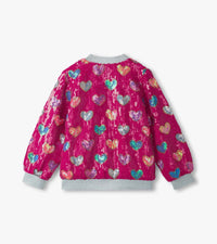 Hatley Busted Hearts Sequin Bomber