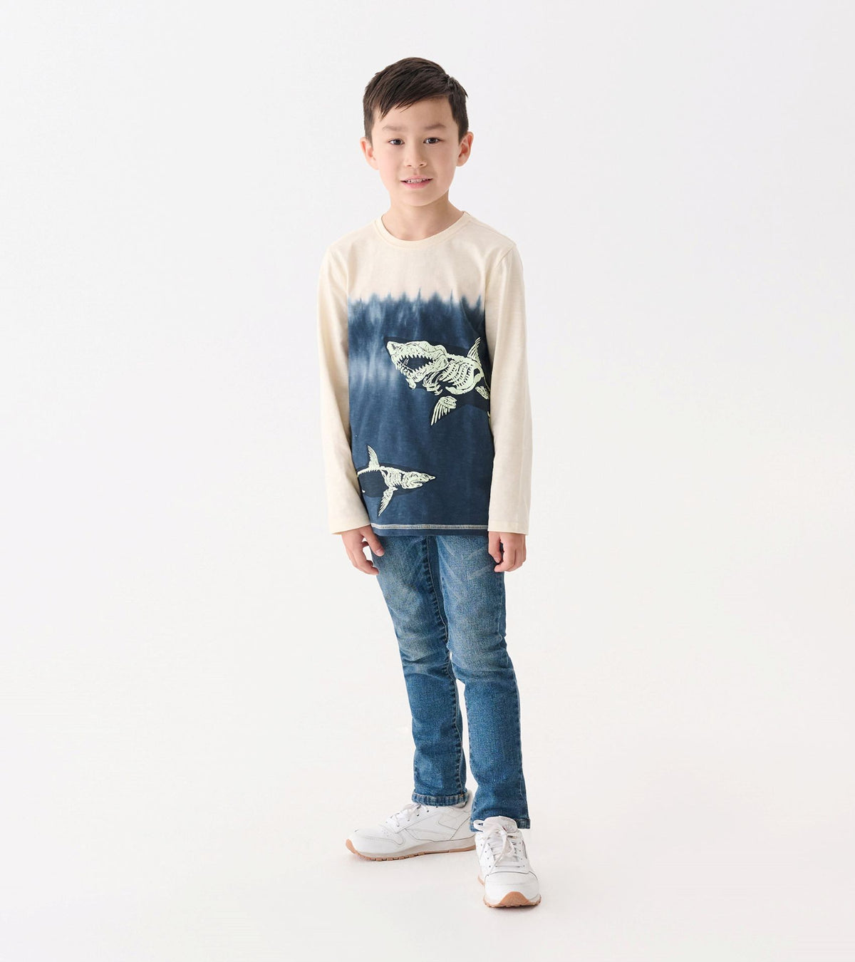 Hatley Shark Bones Long Sleeve Tee