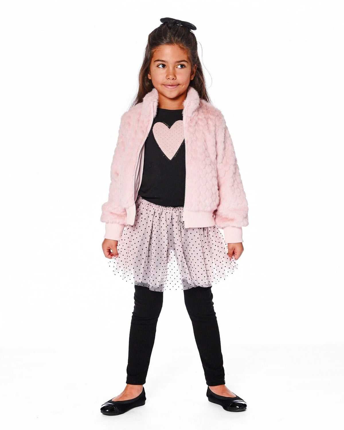 Deux Par Deux Organic Cotton Long Sleeve with Heart