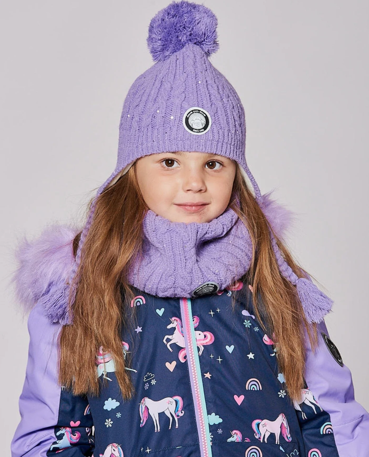 Deux Par Deux Lined Toque with Pompom