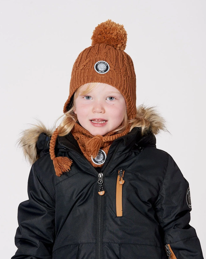 Deux Par Deux Lined Toque with Pompom