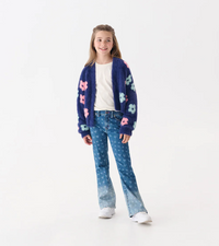 Hatley Hearts Flared Leg Denim Pant