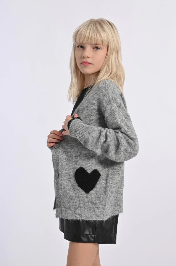 Molly Bracken Girl Love Knitted Cardigan