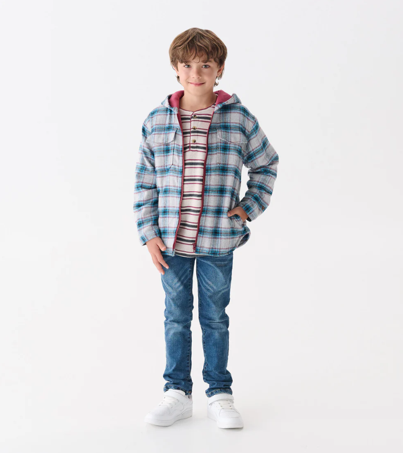 Hatley Plaid Lined Hooded Jacket