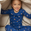 Petit Lem Football Play Print PJ Set