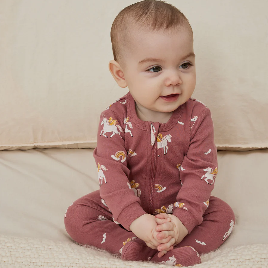 Petit Lem Rainbow Pegasus Print Sleeper