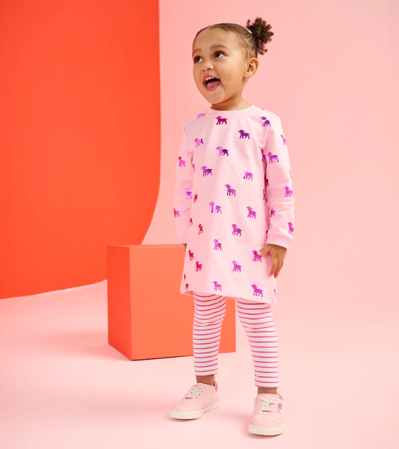 Hatley Lamb Silhouette Dress & Legging Set