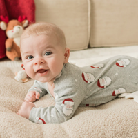Petit Lem Santa Print Sleeper