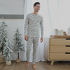 Petit Lem Men's Santa Print PJ Set