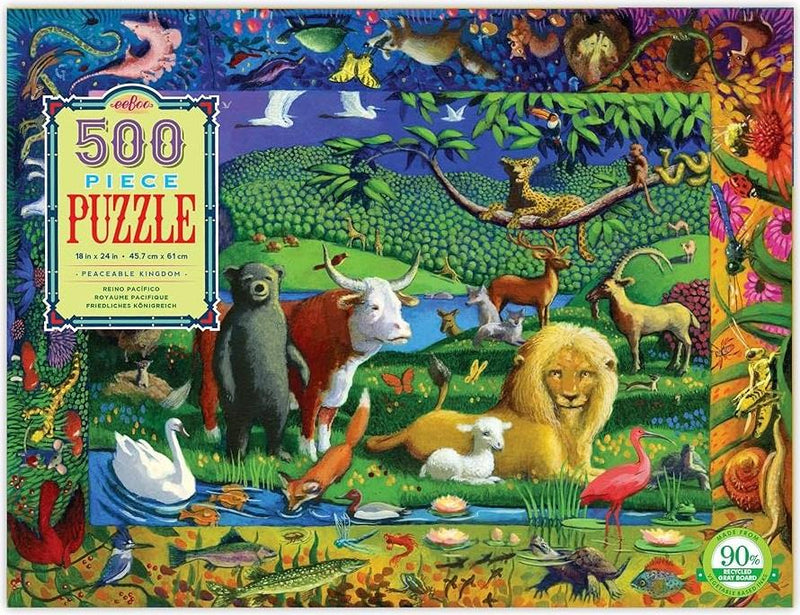 Eeboo 500pc Peaceable Kingdom Puzzle