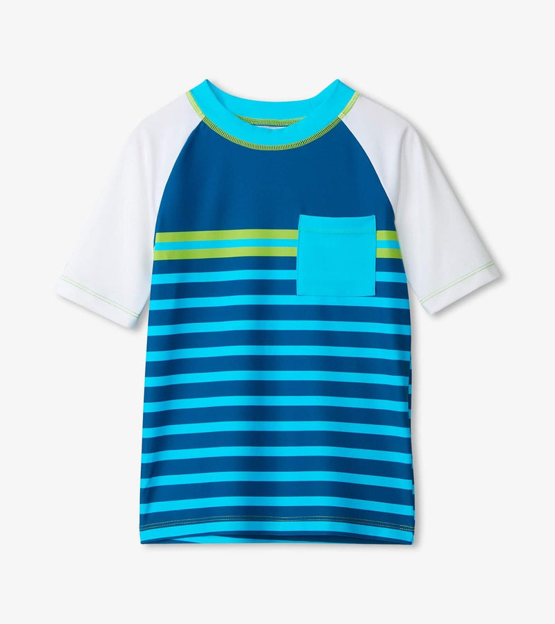 Hatley Sea Stripes Short Sleeve Rash Guard