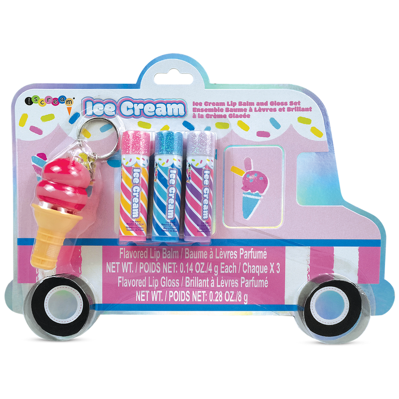 iScream Ice Cream Truck Lip Balm and Lip Gloss Set