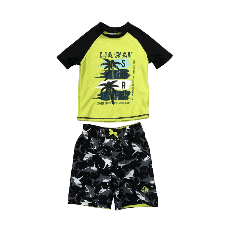 M.I.D Rash Guard & Swim Trunk Set